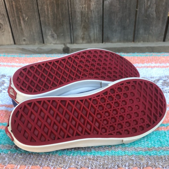 Vans star red/wht/blue low top vans Kids 1.5 - Picture 5 of 6